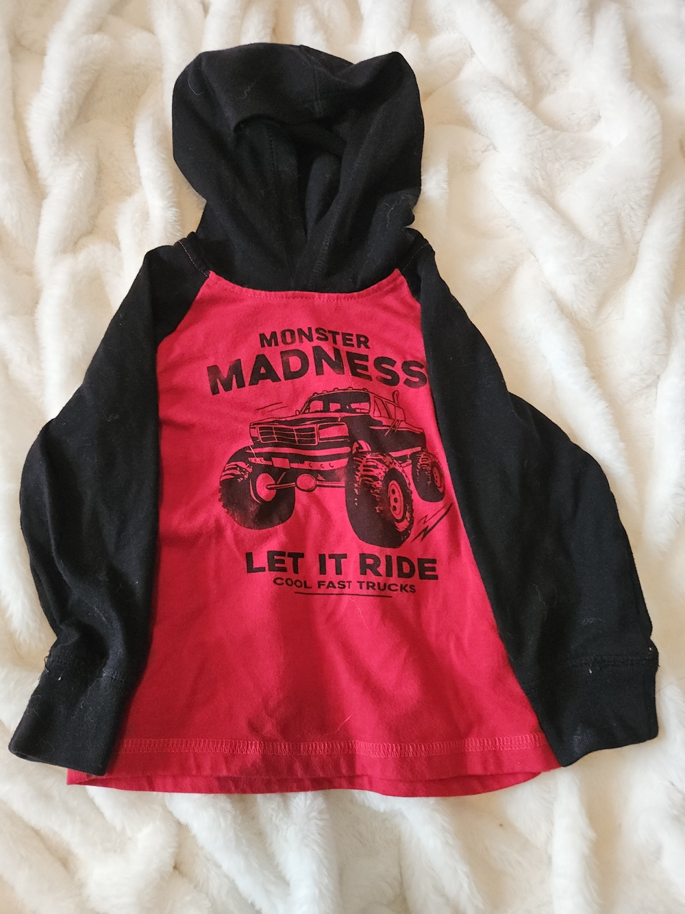 Garanimals Red & Black 'Monster Madness' Hooded Tee